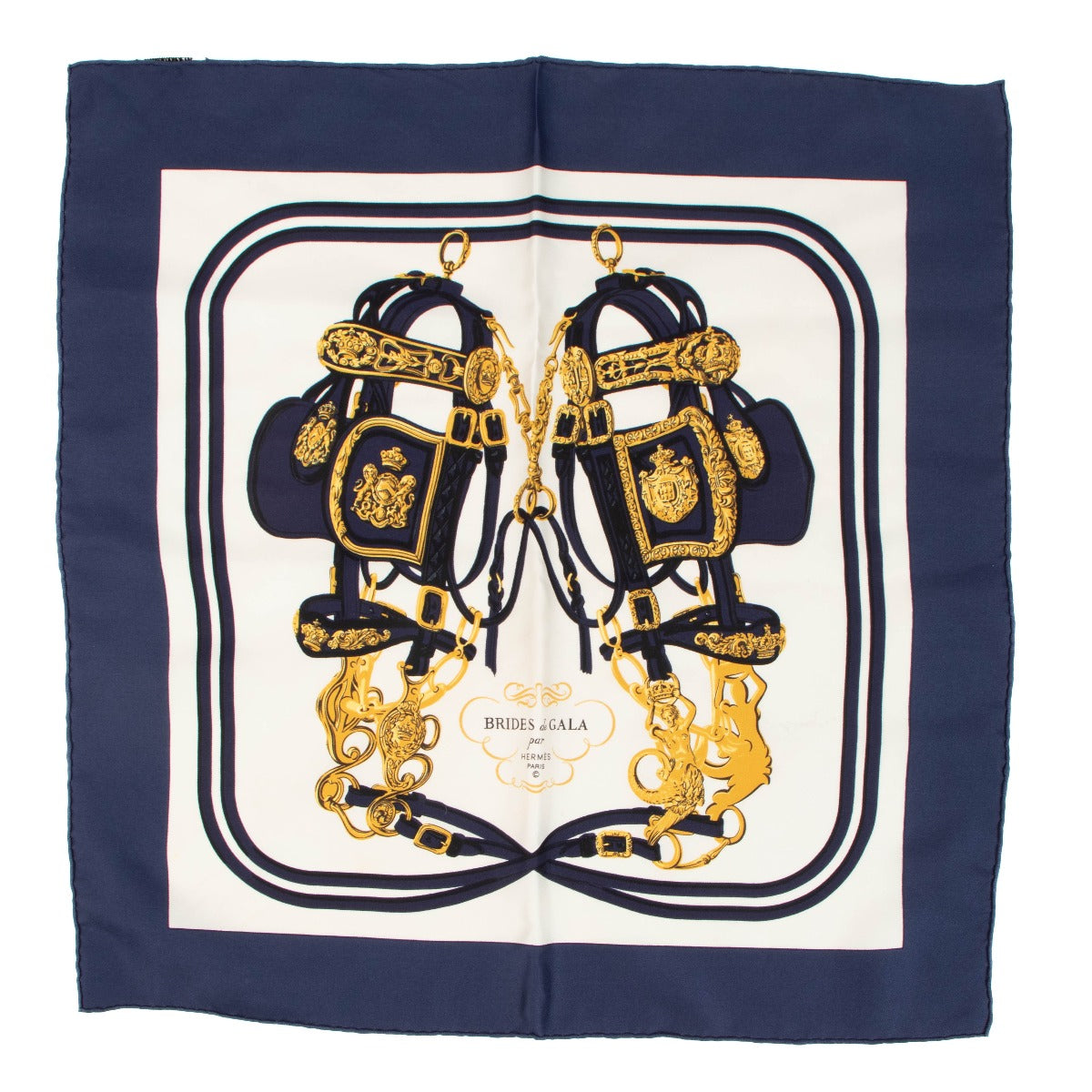 Hermès Multicolor Brides de Gala Silk 45 Scarf