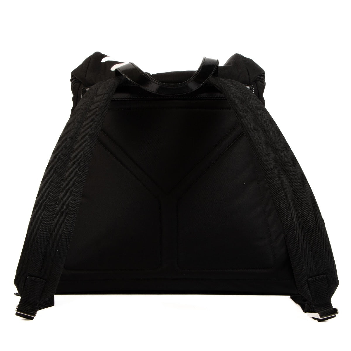 Buy an authentic second-hand Prada Black Re-Nylon Backpack in very good condition at Labellov in Antwerp.