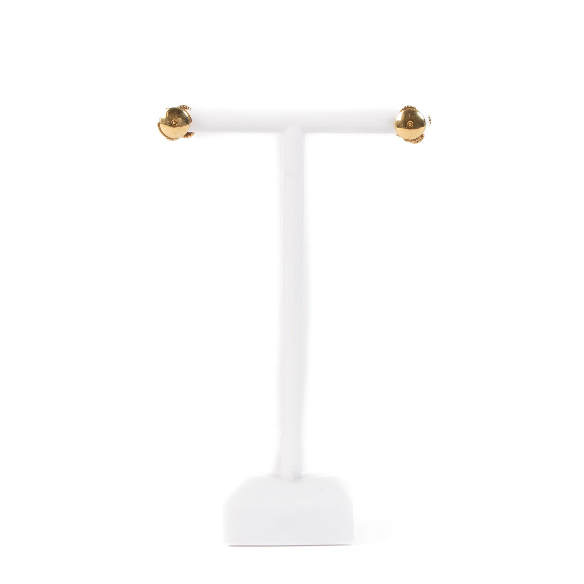 Shop safe online Van Cleef & Arpels Gold Onyx Sweet Alhambra Earrings. koop veilig online tegen de beste prijs.