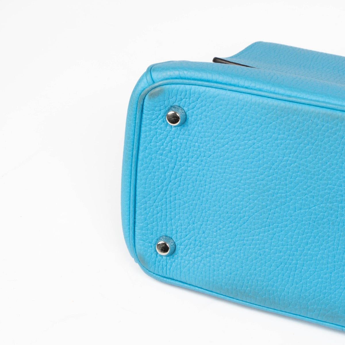 Authentic pre-loved Christian Dior Blue Medium Be Dior Top Handle Bag on Labellov.com