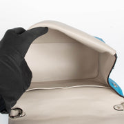 Authentic pre-loved Christian Dior Blue Medium Be Dior Top Handle Bag on Labellov.com