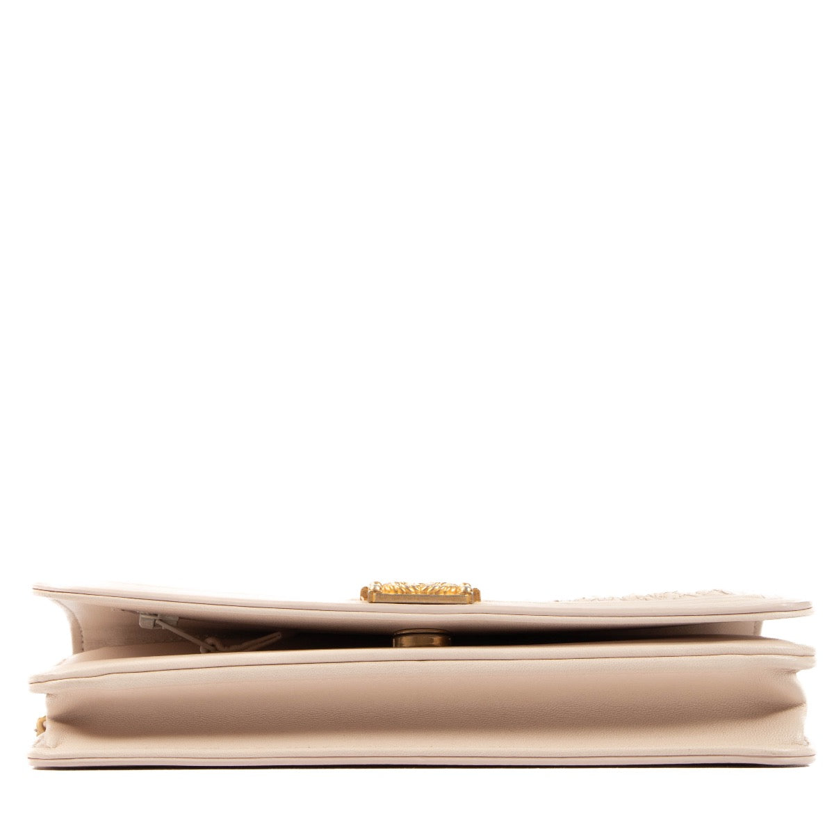 Shop safe online at Labellov in Antwerp, Brussels and Knokke this 100% authentic second hand Chanel Beige Boy Wallet On Chain Crossbody