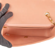 Shop safe online at Labellov in Antwerp, Brussels and Knokke this 100% authentic second hand Chanel Pink Lambskin Diana Crossbody Bag