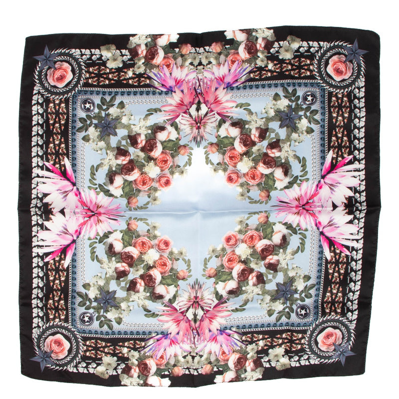 Givenchy Multicolor Paradise Flowers Pocket Scarf