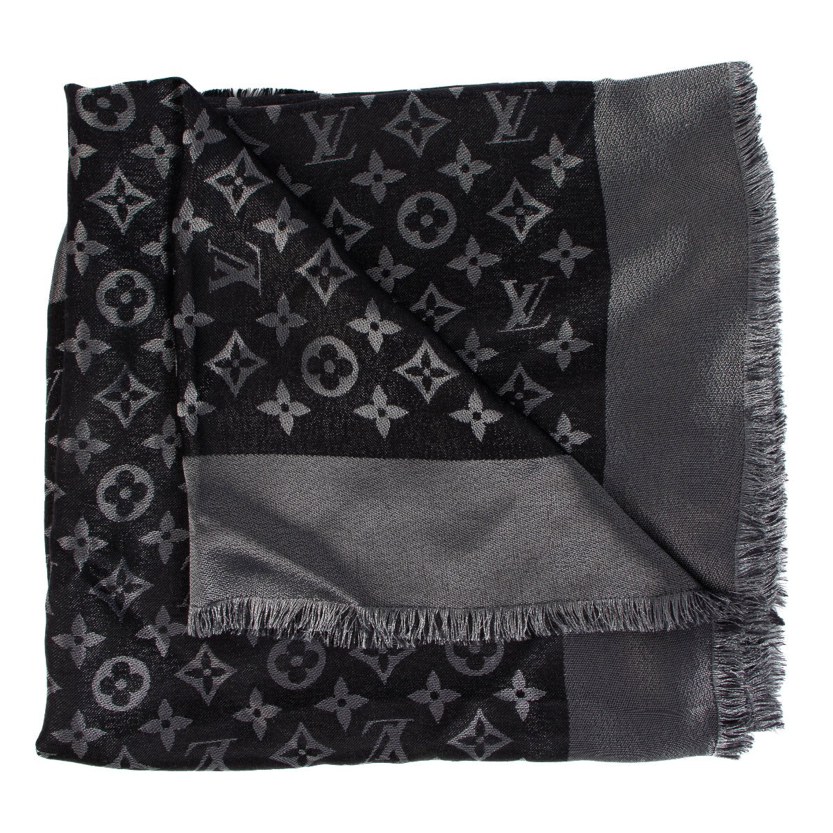Louis Vuitton Black Monogram Shine Shawl