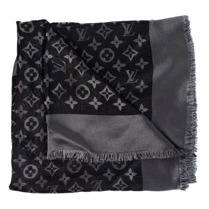Louis Vuitton Black Monogram Shine Shawl