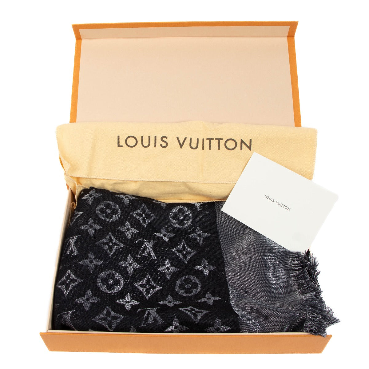 Louis Vuitton Black Monogram Shine Shawl