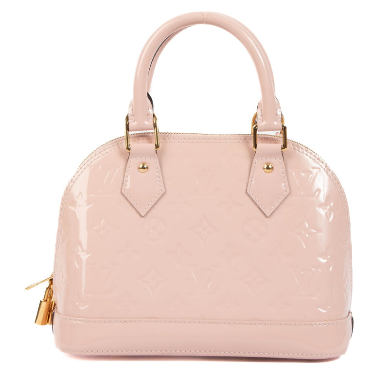 Louis Vuitton Pink Flowers Vernis BB Alma, Louis Vuitton Alma, Louis Vuitton monogram, Louis Vuitton vernis, Louis Vuitton Rose Ballerina, Louis Vuitton, Louis Vuitton paris, Labellov, Preloved, Alma, Handbag, Designer, Louis Vuitton flowers