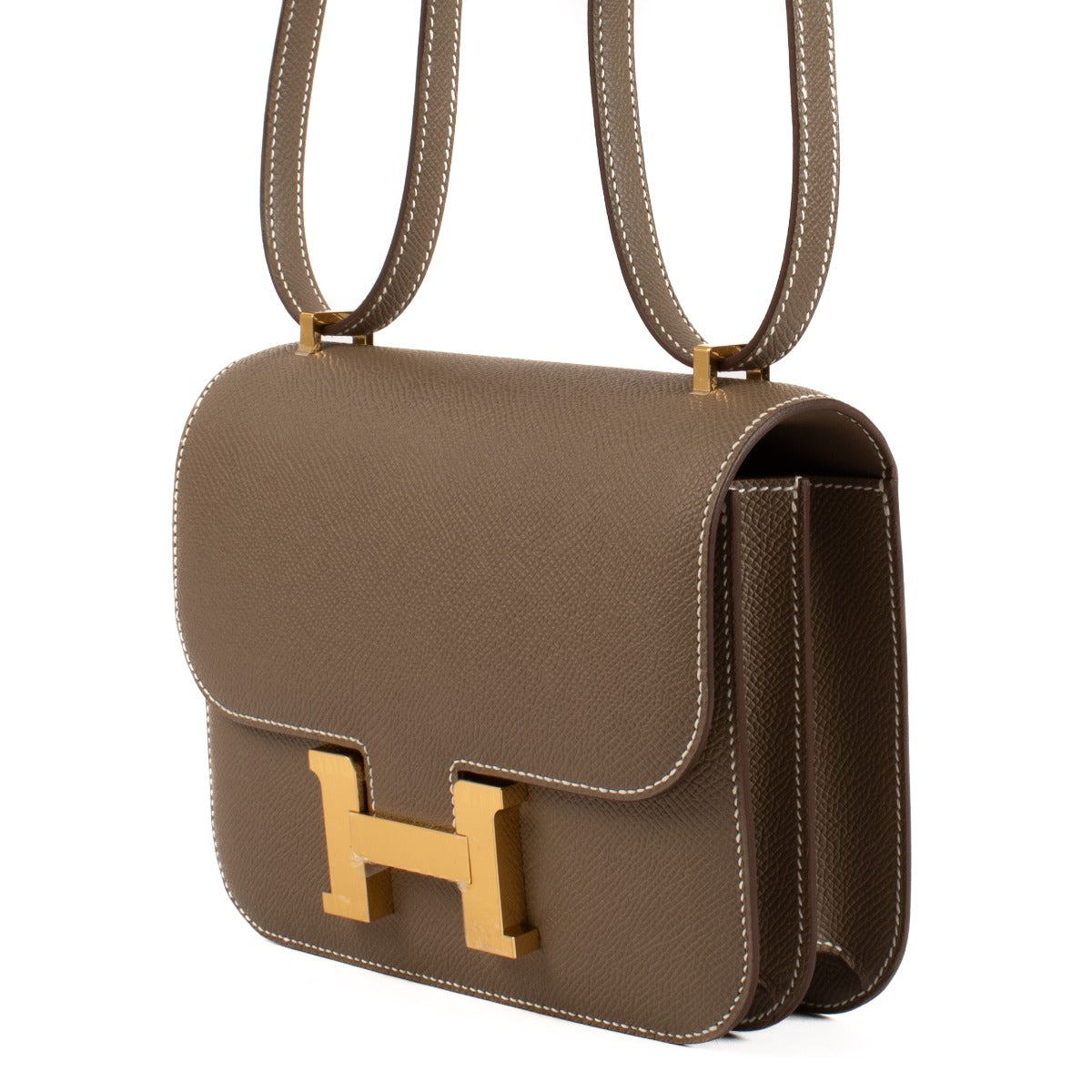 Authentic second hand brand new store fresh 2024 Hermès Constance Mini Etoupe Epsom on www.labellov.com