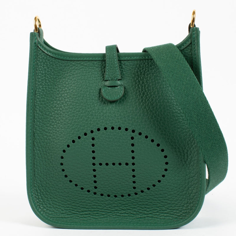 Hermès Evelyne 16 Vert Moyen Clemence GHW
