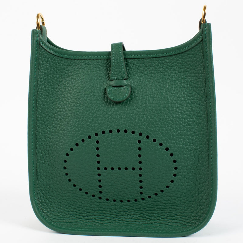 Hermès Evelyne 16 Vert Moyen Clemence GHW