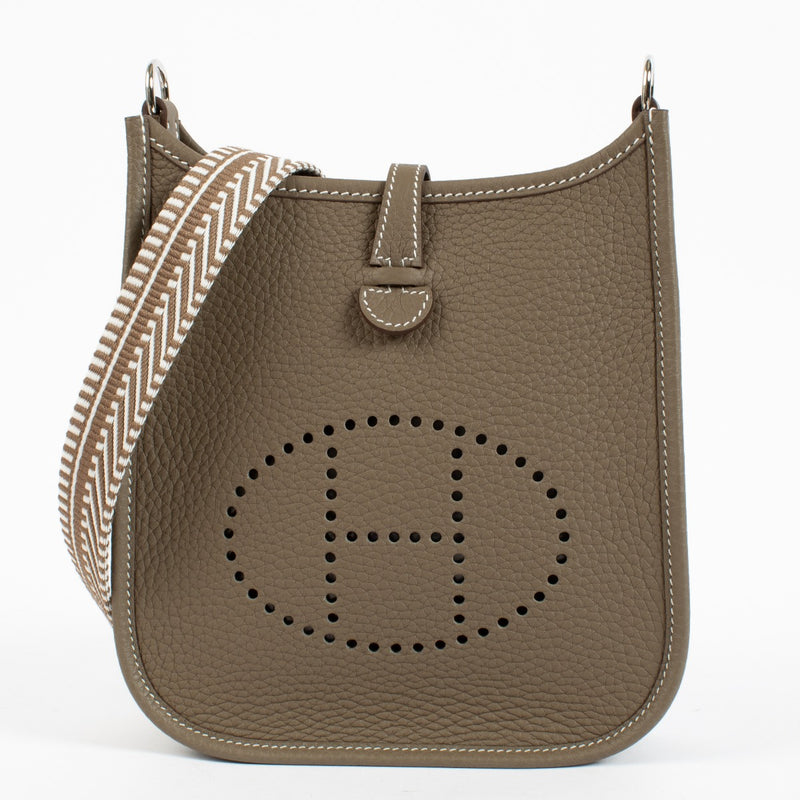 Hermès Evelyne 16 Etoupe Clemence Sangle Cavale PHW