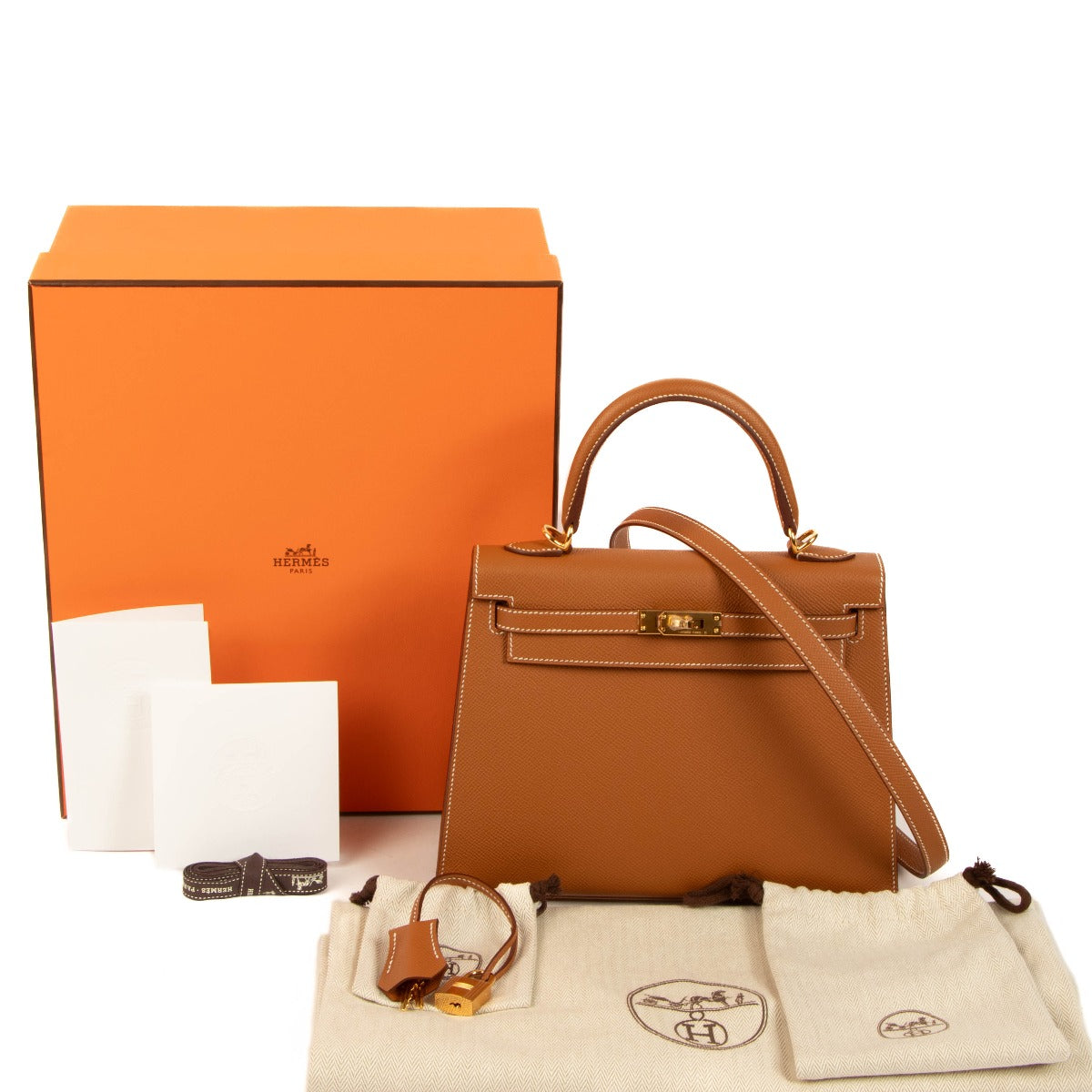 Hermès Kelly 25 Gold Epsom Gold Hardware