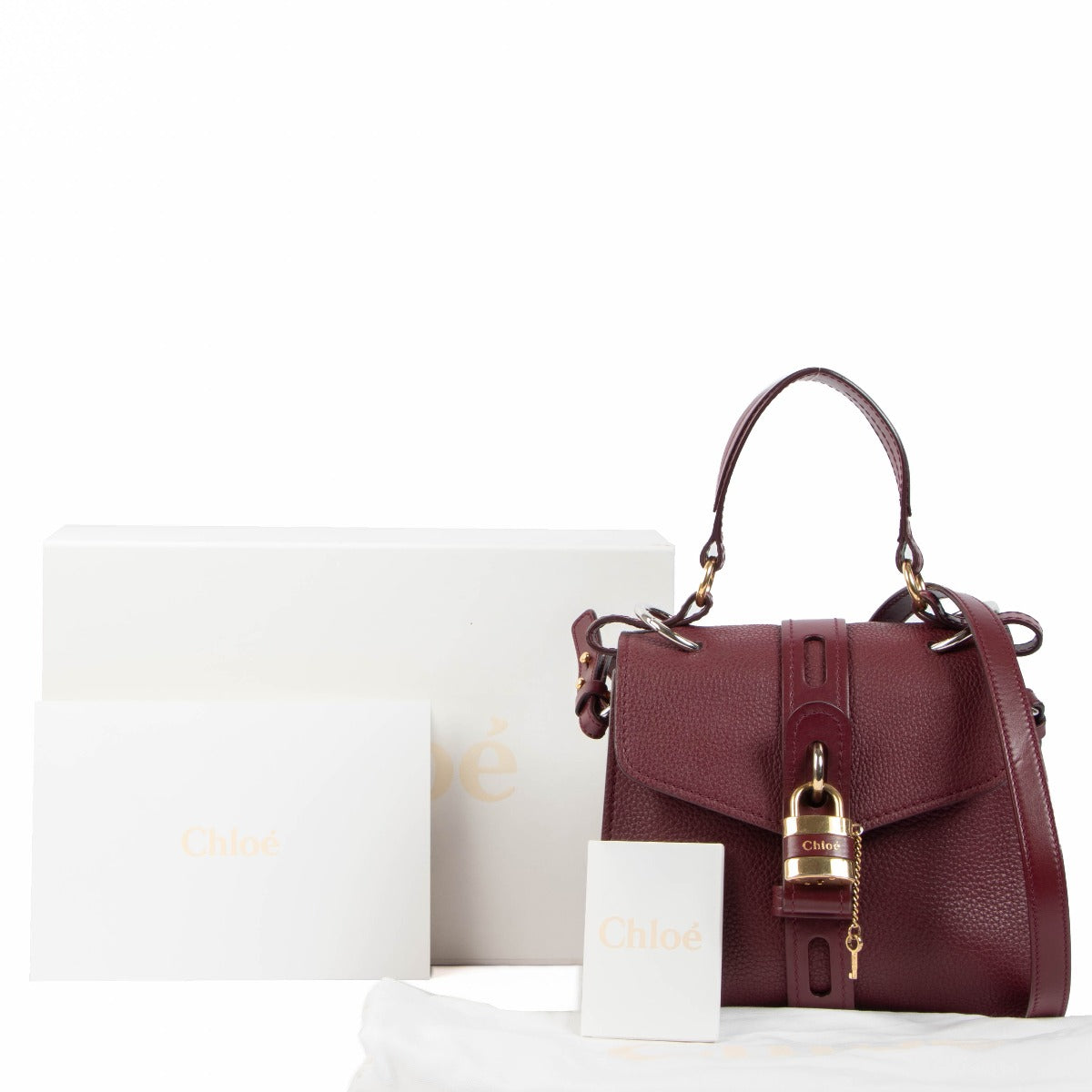 Chloé Burnt Mahogany Small Aby Day Bag