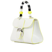 100% authentic Delvaux Limited Edition White Box Calf Leather Neon Yellow Mini Brillant for the best price at Labellov.