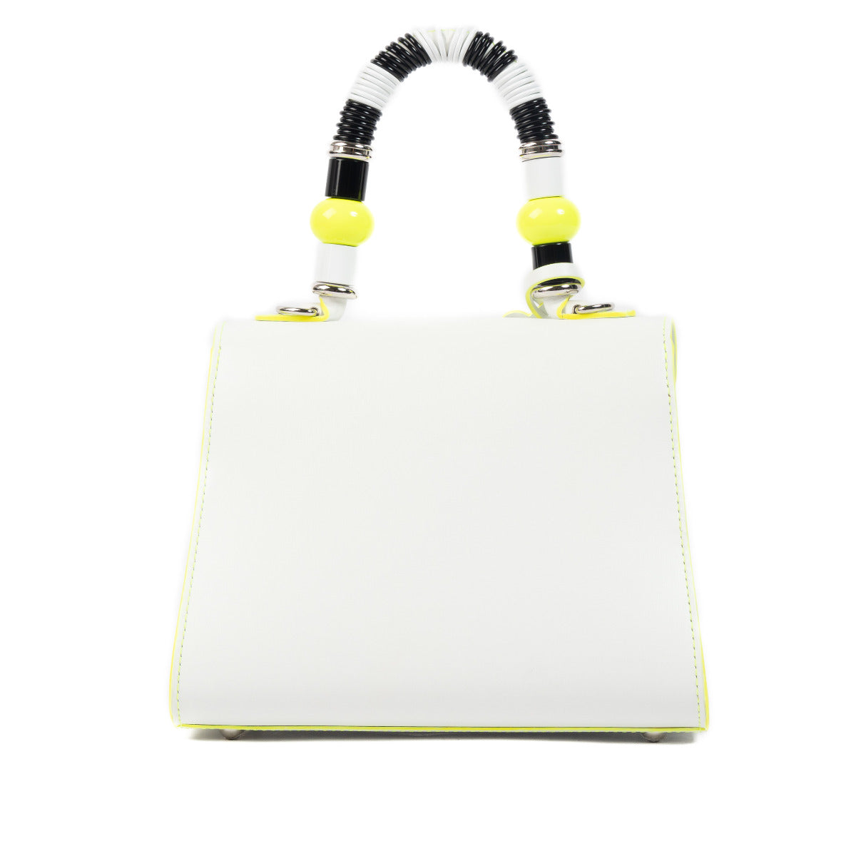 Sac Delvaux Brillant Mini en veau box blanc optique/néon Memphis