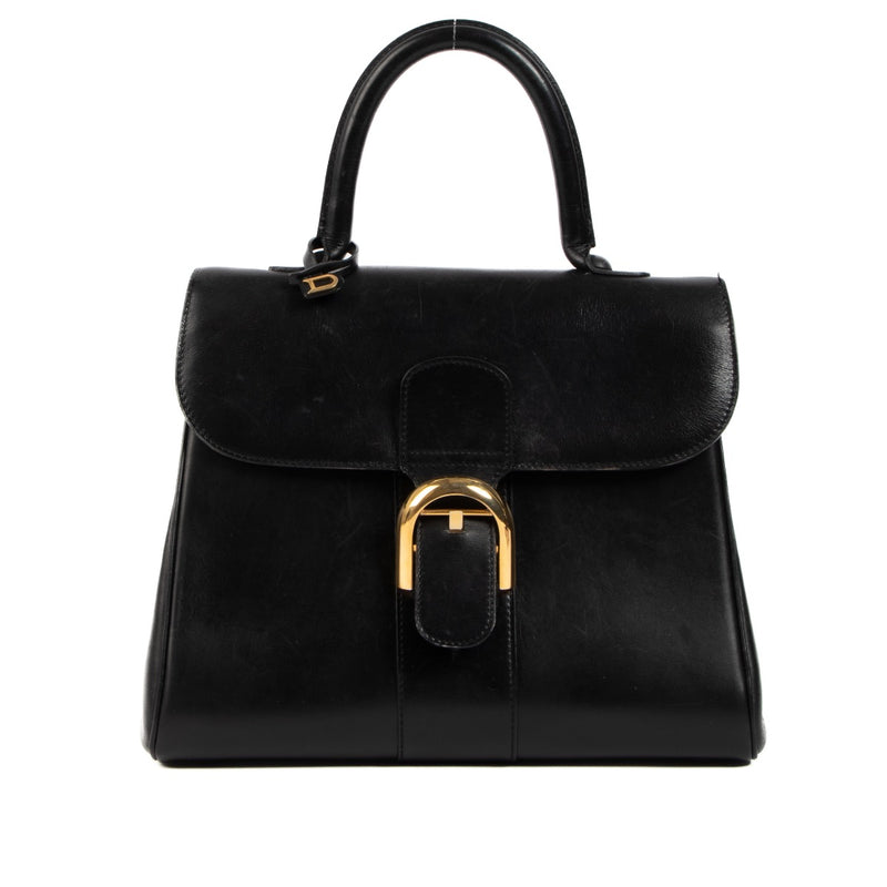 Shop safe online at Labellov in Antwerp, Brussels and Knokke this 100% authentic second hand Delvaux Black Brillant MM