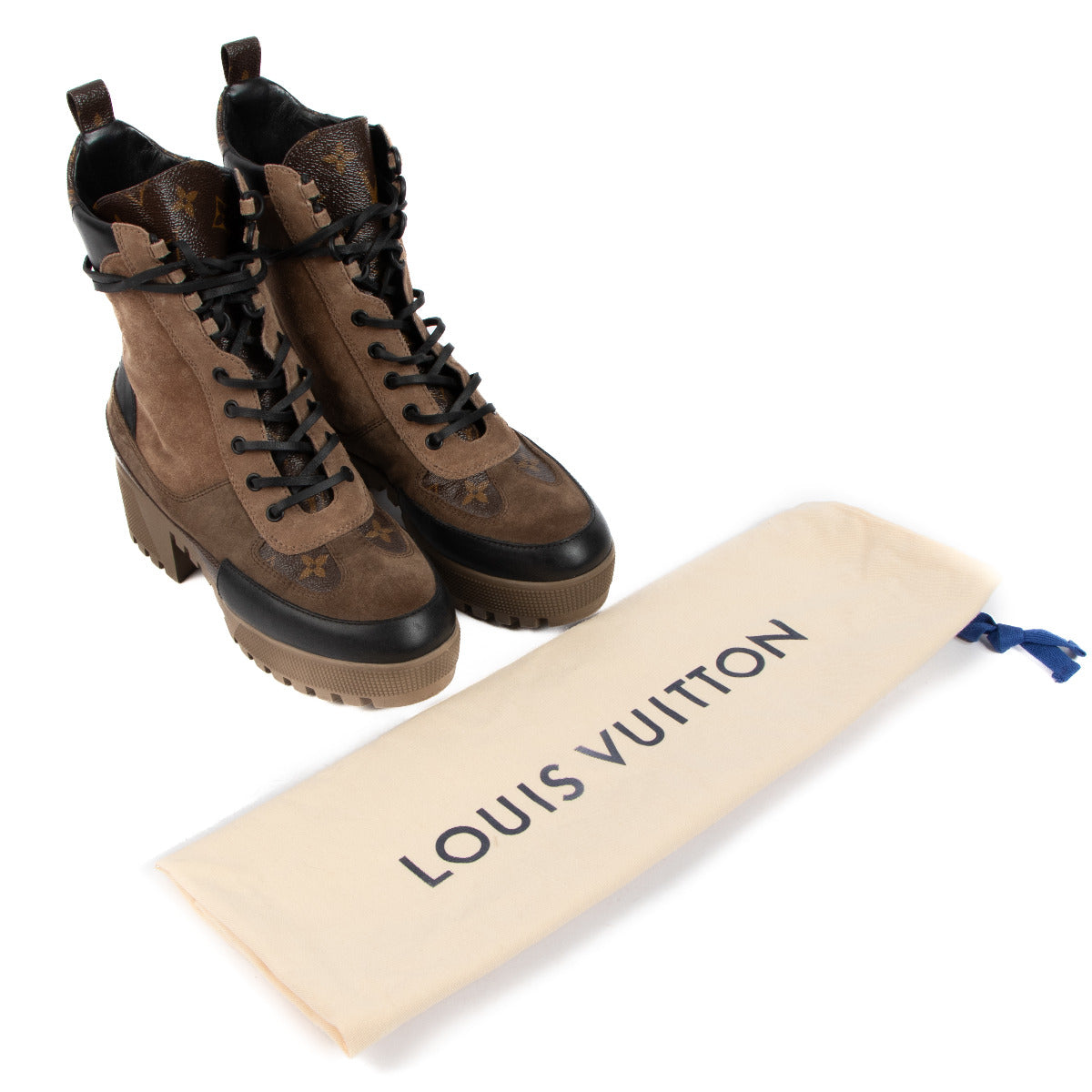 Louis Vuitton Beige Laureate Desert Boots