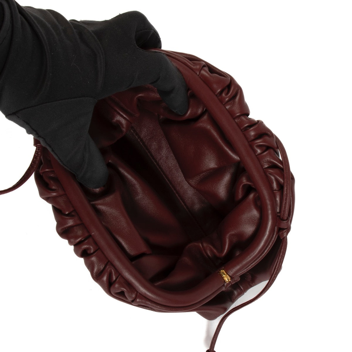 Sac à bandoulière mini Pouch Bottega Veneta bordeaux