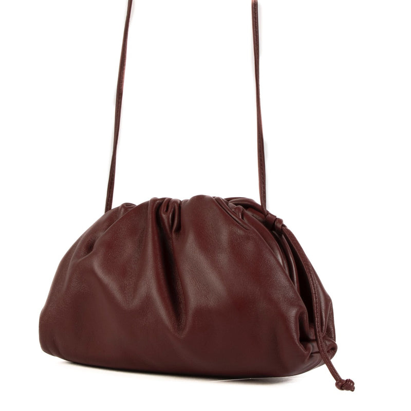 Bottega Veneta Burgundy Mini Pouch Crossbody Bag