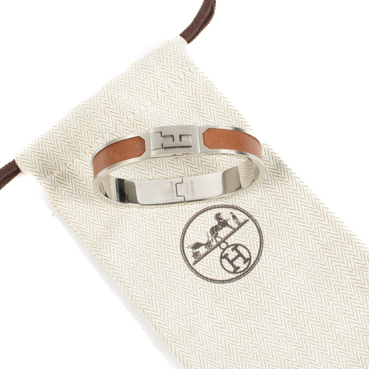Hermès Fauve Barenia Jet Bracelet - Size T5