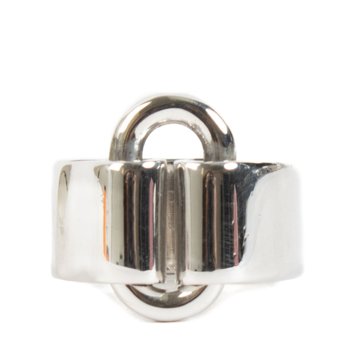 Hermès Sterling Silver Attelage Ring