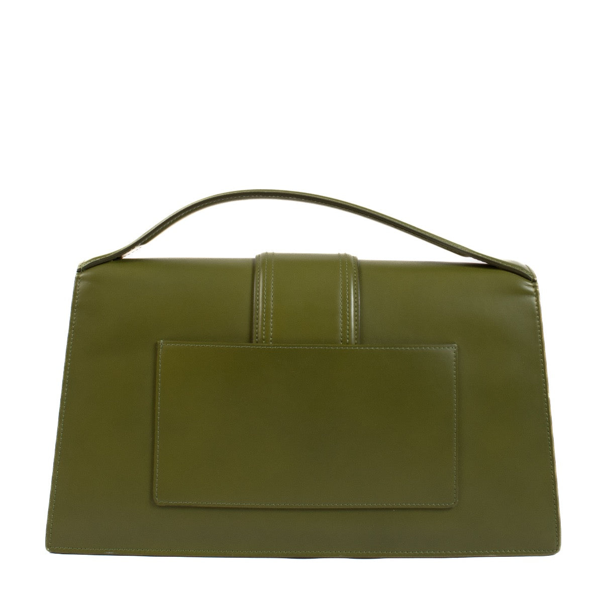 Authentic second hand Jacquemus Khaki Leather Le Bambinou Bag on Labellov.com