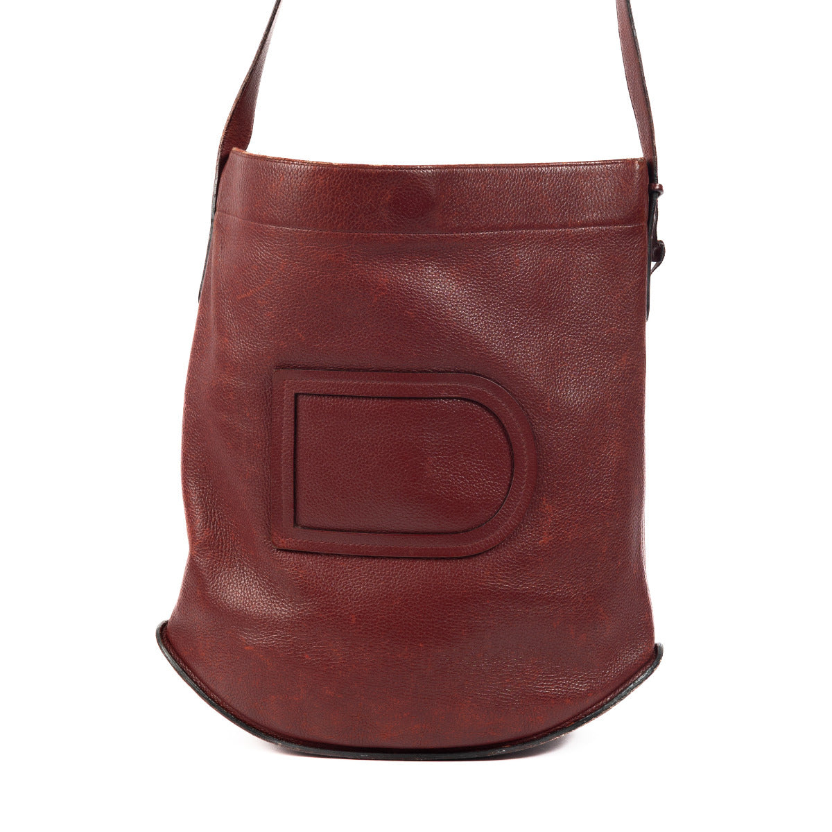 Delvaux Vintage Le Pin Burgundy Crossbody Bag for the best price at Labellov secondhand luxury in Antwerp.