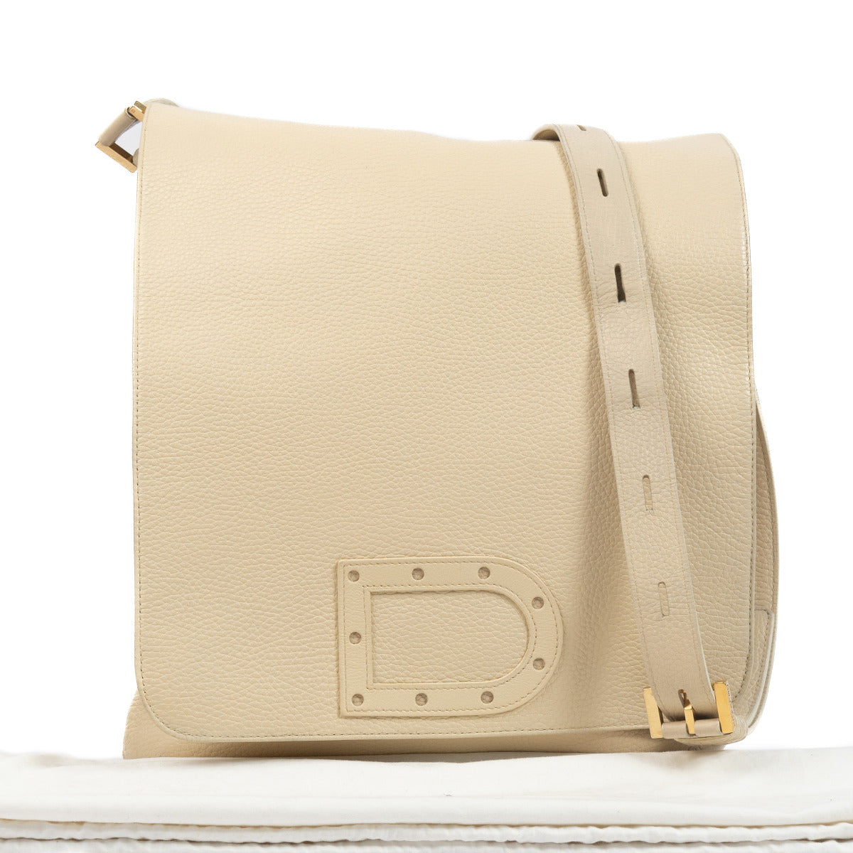 Delvaux Cream Louise Baudrier Crossbodytas