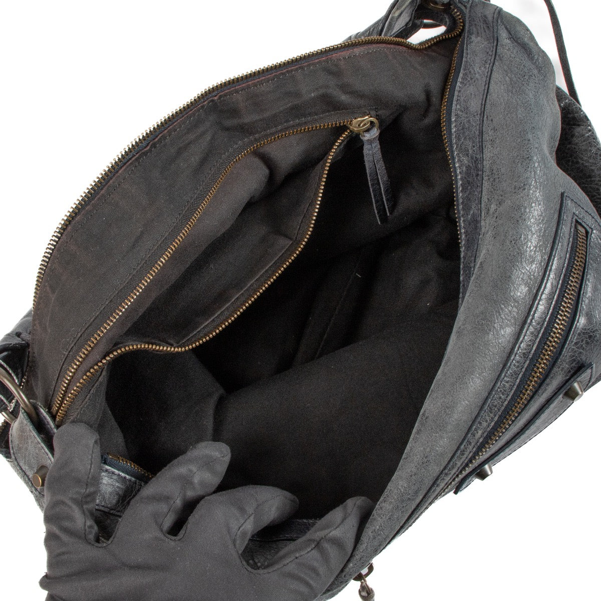 shop 100% authentic second hand Balenciaga Blue Motorcross Classic Day Shoulder Bag on Labellov.com