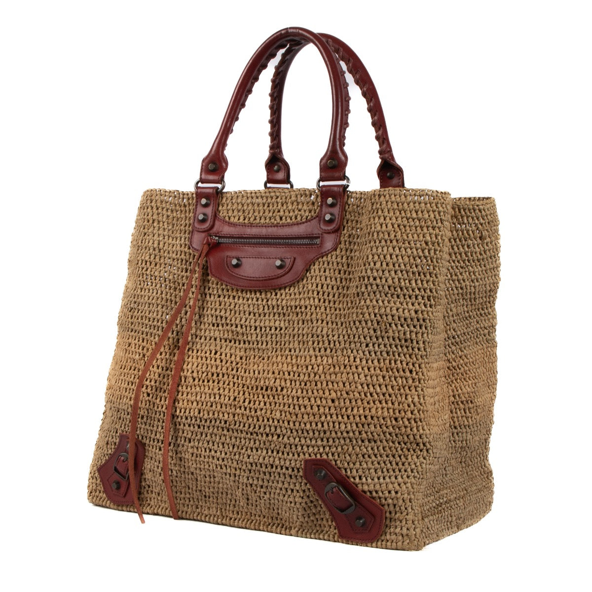 shop 100% authentic second hand Balenciaga Beige Raffia Shoulder bag on Labellov.com
