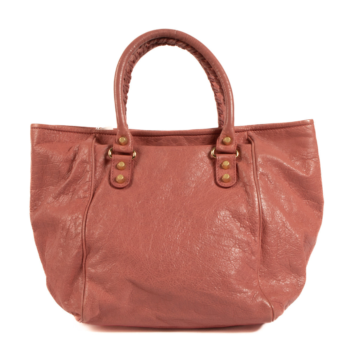 Balenciaga Rose Bonbon Motorcycle Tote Bag for the best price at Labellov secondhand luxury in Antwerp Brussels Knokke