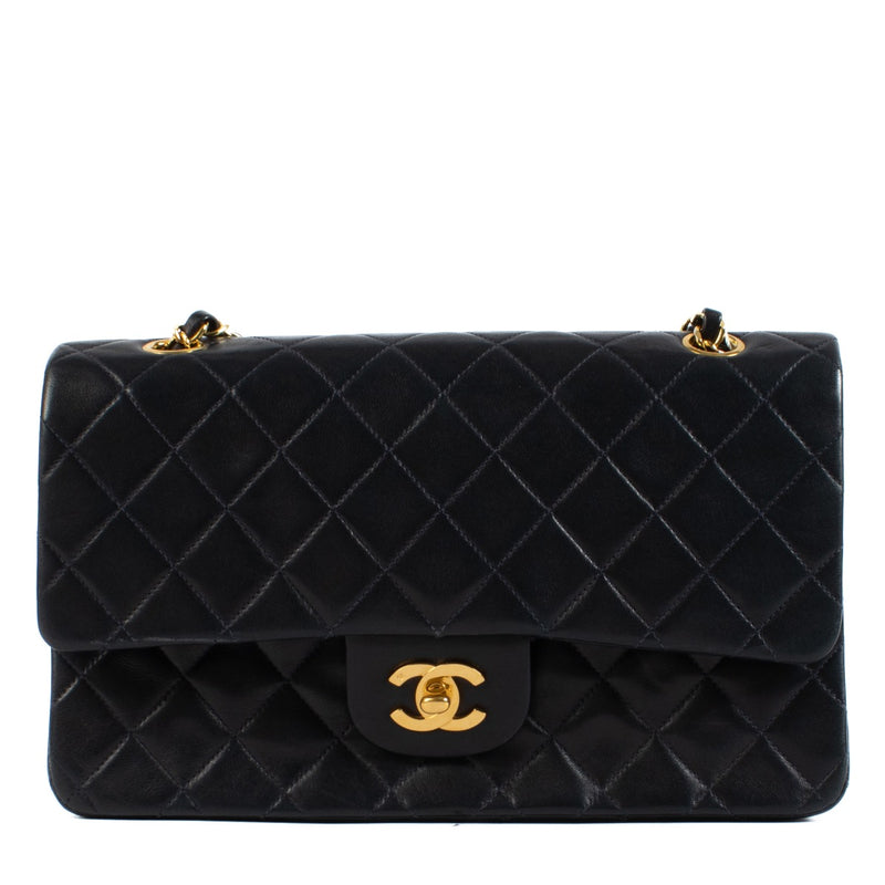 shop 100% authentic second hand Chanel Navy Blue Medium Classic Flap Bag on Labellov.com