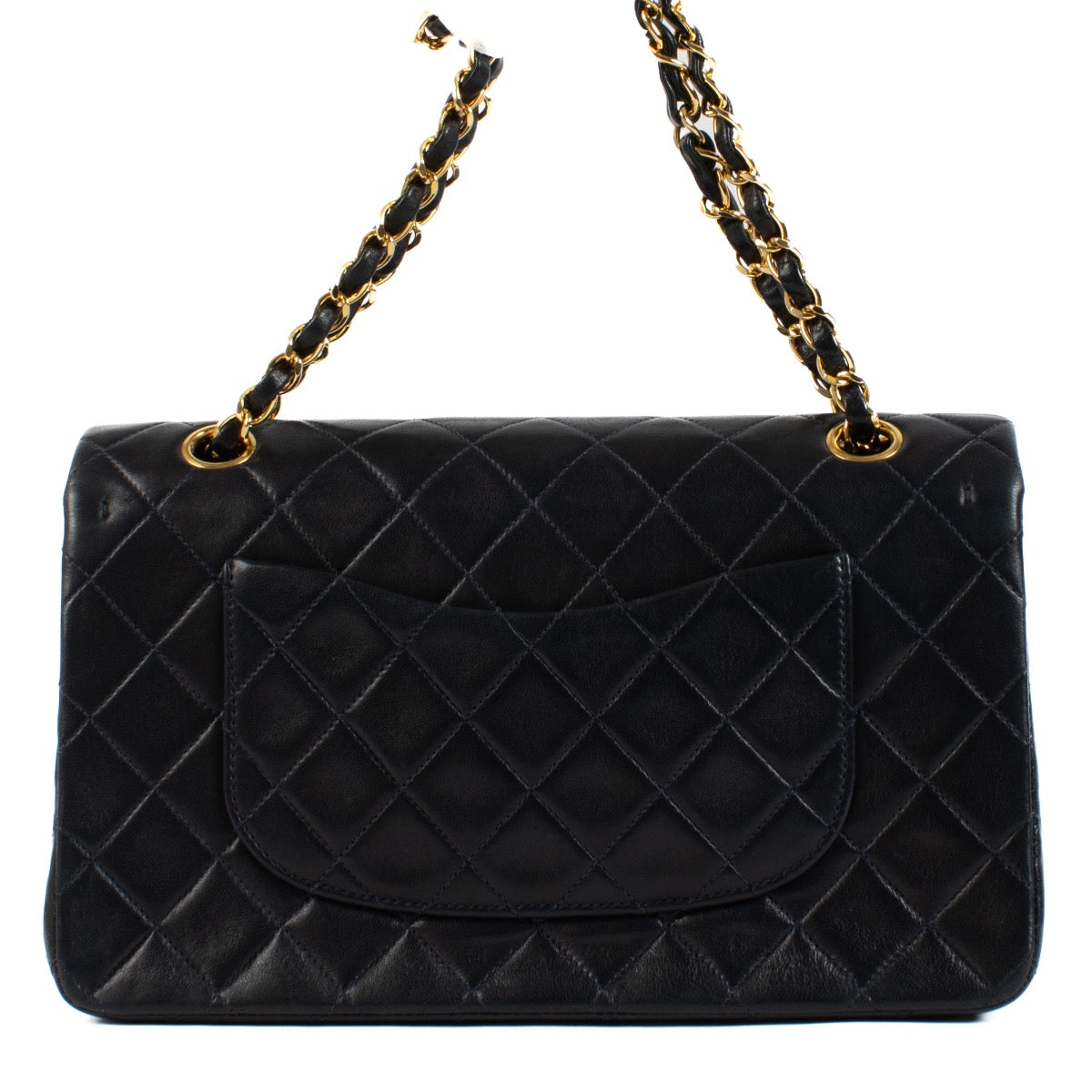 shop 100% authentic second hand Chanel Navy Blue Medium Classic Flap Bag on Labellov.com