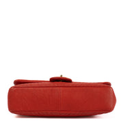 shop 100% authentic second hand Chanel Red Chevron Wrinkled Goatskin Medallion Flap Bag on Labellov.com