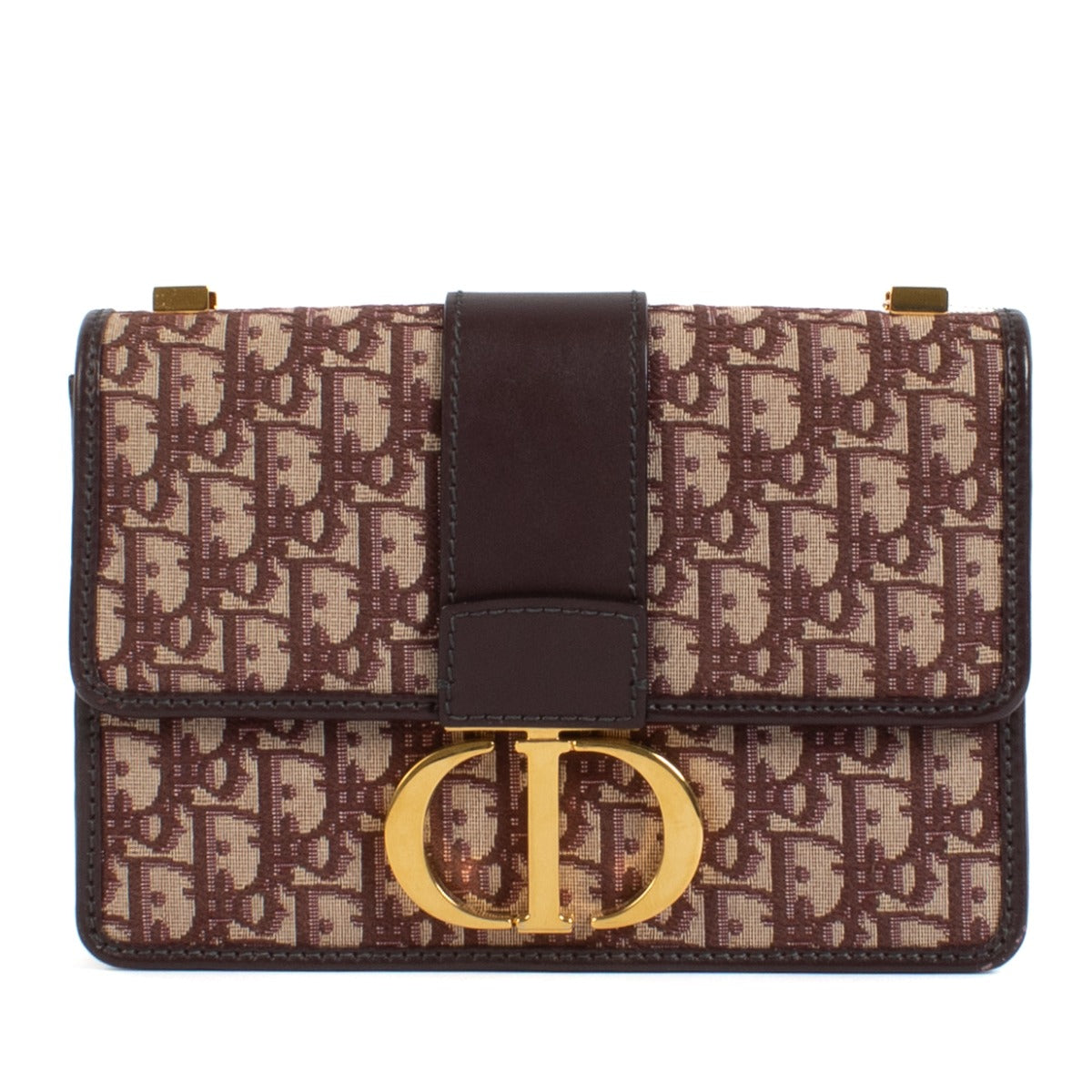 Shop safe online at Labellov in Antwerp, Brussels and Knokke this 100% authentic second hand Christian Dior Burgundy Oblique Montaigne 30