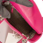 Shop safe online at Labellov in Antwerp, Brussels and Knokke this 100% authentic second hand Christian Dior Fushia Lambskin Mini Lady Dior