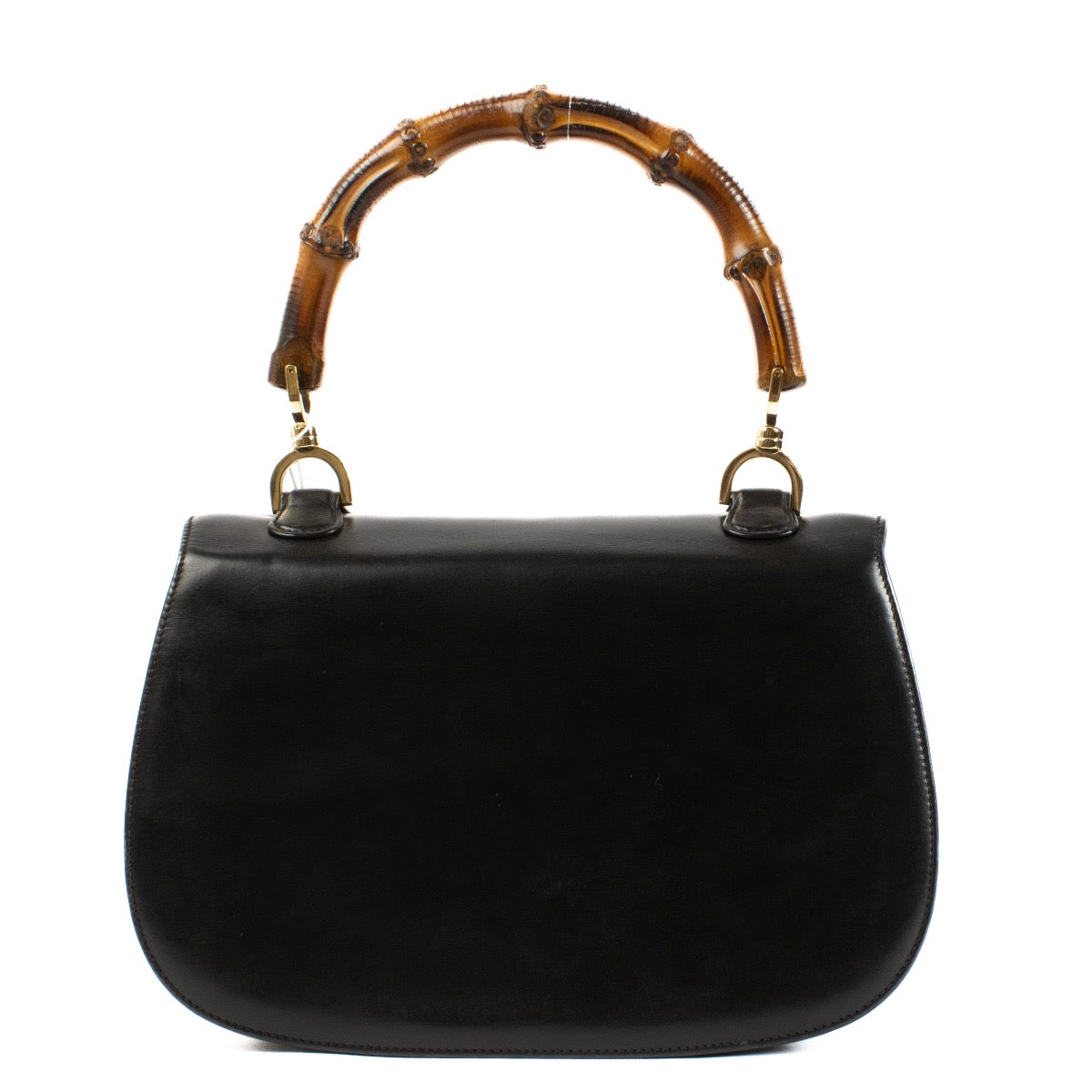 shop 100% authentic second hand Gucci Black Bamboo Top Handle Bag on Labellov.com