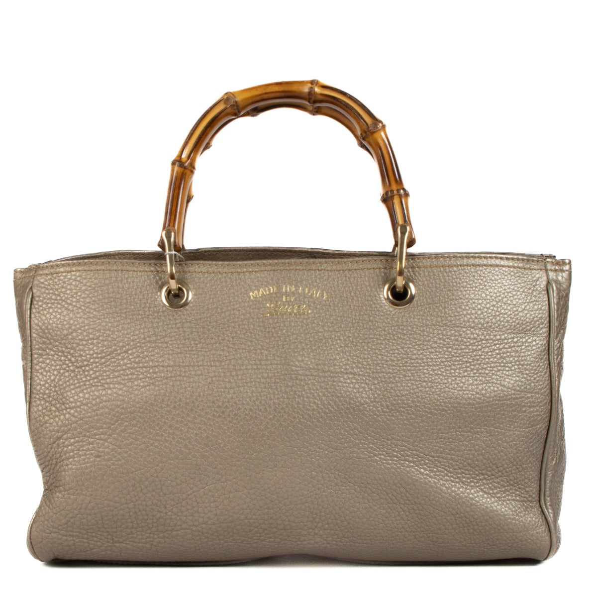 Shop 100% authentic second-hand Gucci Gold Bamboo Shopper Top Handle on Labellov.com