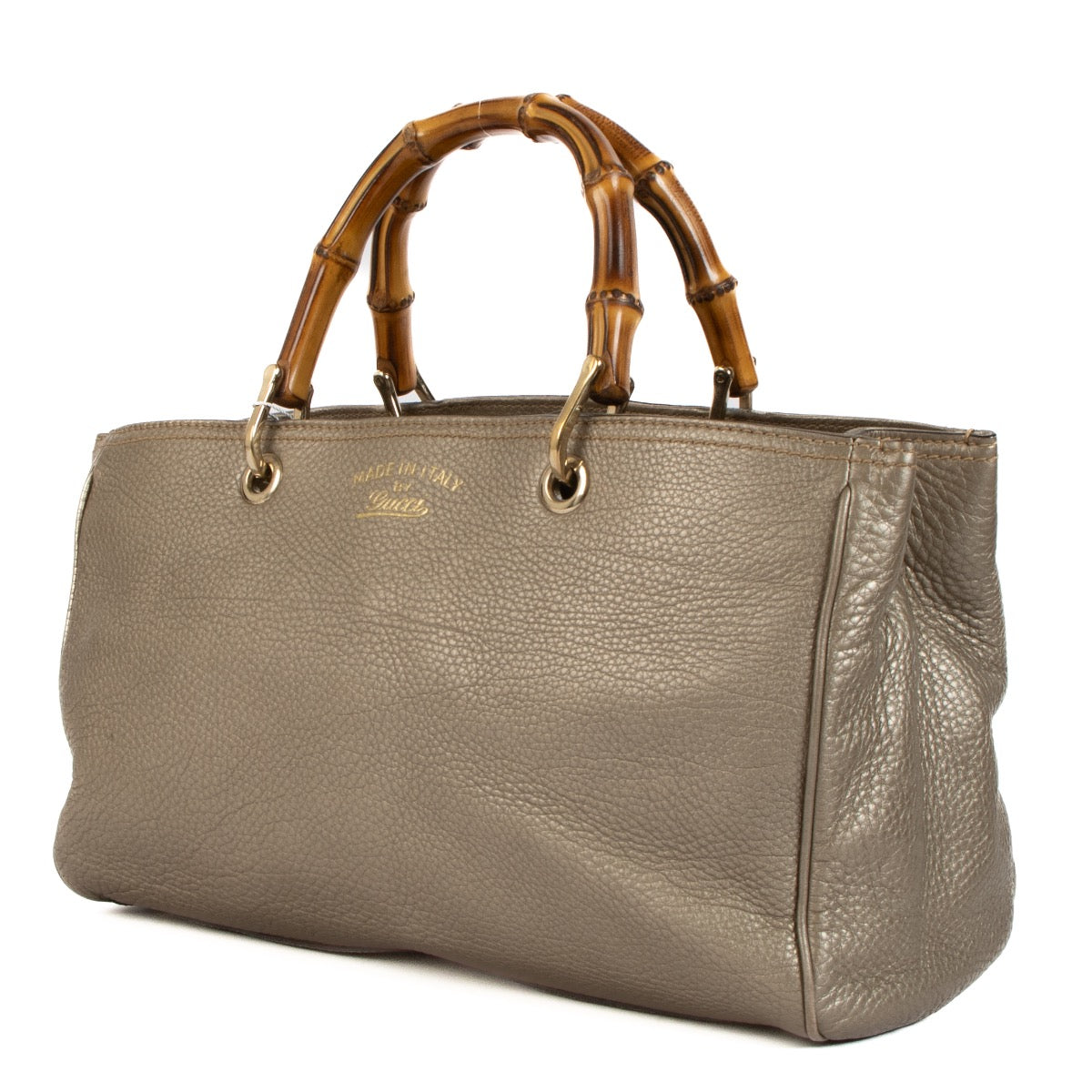 Shop 100% authentic second-hand Gucci Gold Bamboo Shopper Top Handle on Labellov.com