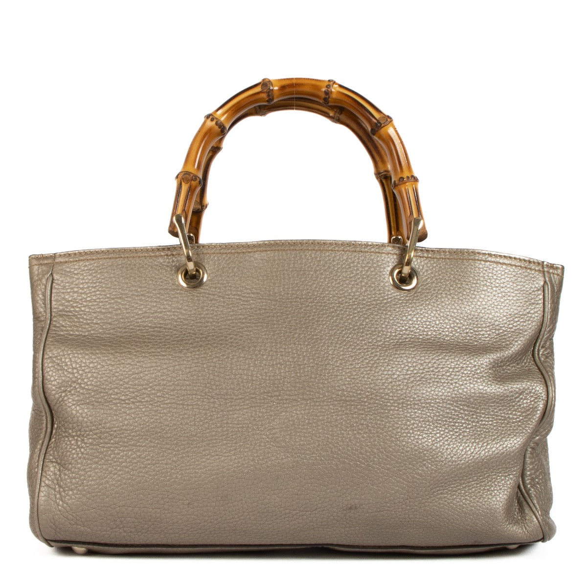 Shop 100% authentic second-hand Gucci Gold Bamboo Shopper Top Handle on Labellov.com