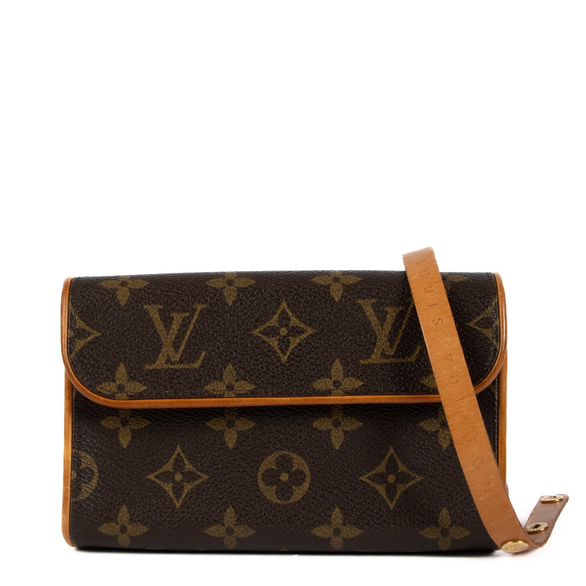Shop safe online at Labellov in Antwerp, Brussels and Knokke this 100% authentic second hand Louis Vuitton Monogram Florentine Pochette Clutch