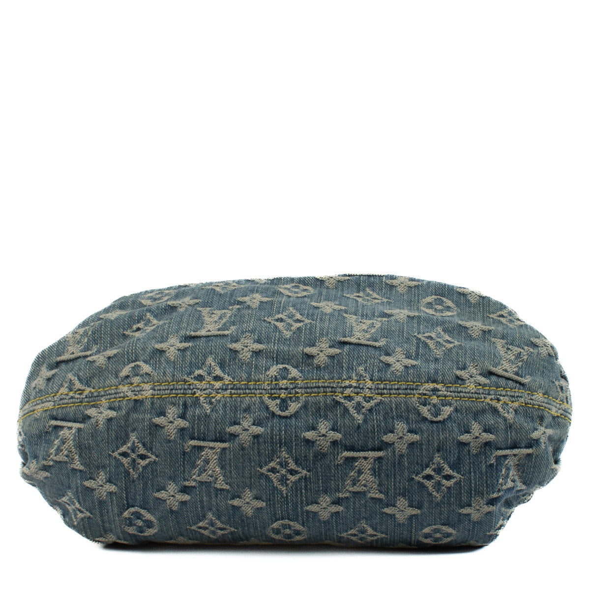 Louis Vuitton Monogram Denim Pleaty Top Handle Bag