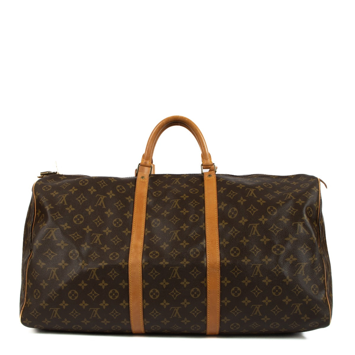 Shop safe online at Labellov in Antwerp, Brussels and Knokke this 100% authentic second hand Louis Vuitton Monogram Keepall 60 Travel Bag