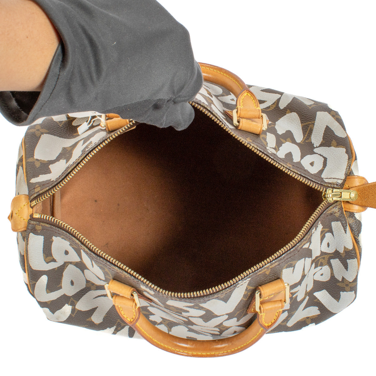 Louis Vuitton Stephen Sprouse White Monogram Graffiti Speedy 30 Tas