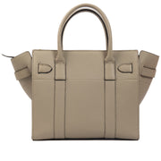 Buy an authentic Mulberry Grey Grained Leather Small Zipped Bayswater Bag on LabelLov.com