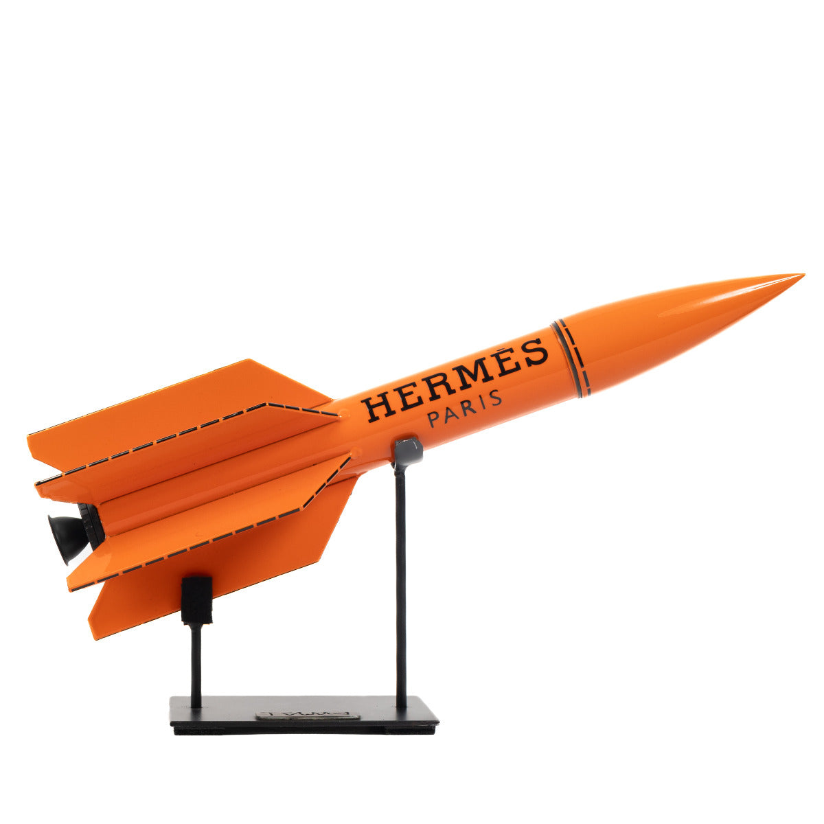 Rémy Aillaud Missile Orange Couture Artwork
