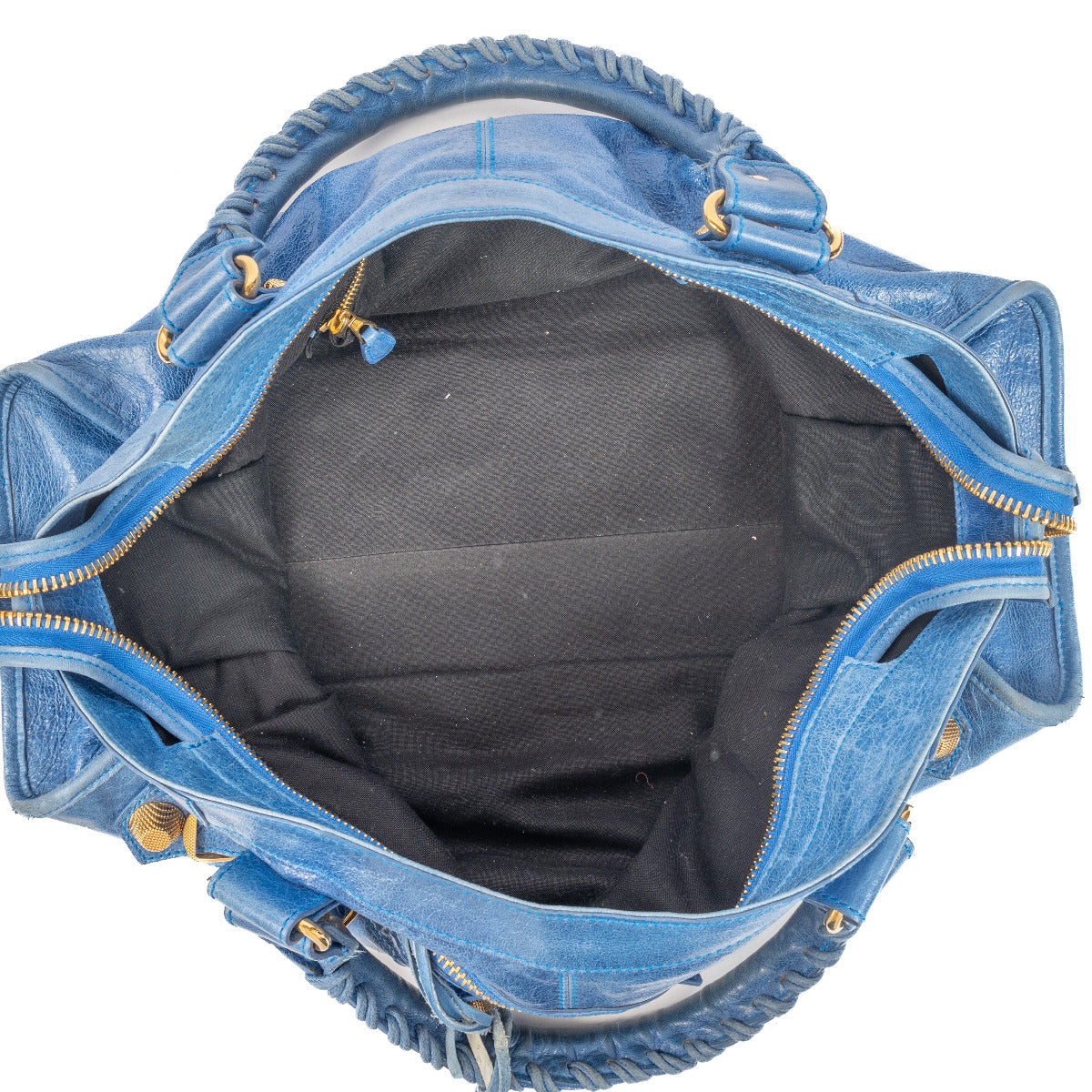 Sac Balenciaga Giant Part-Time en cuir électrique bleu
