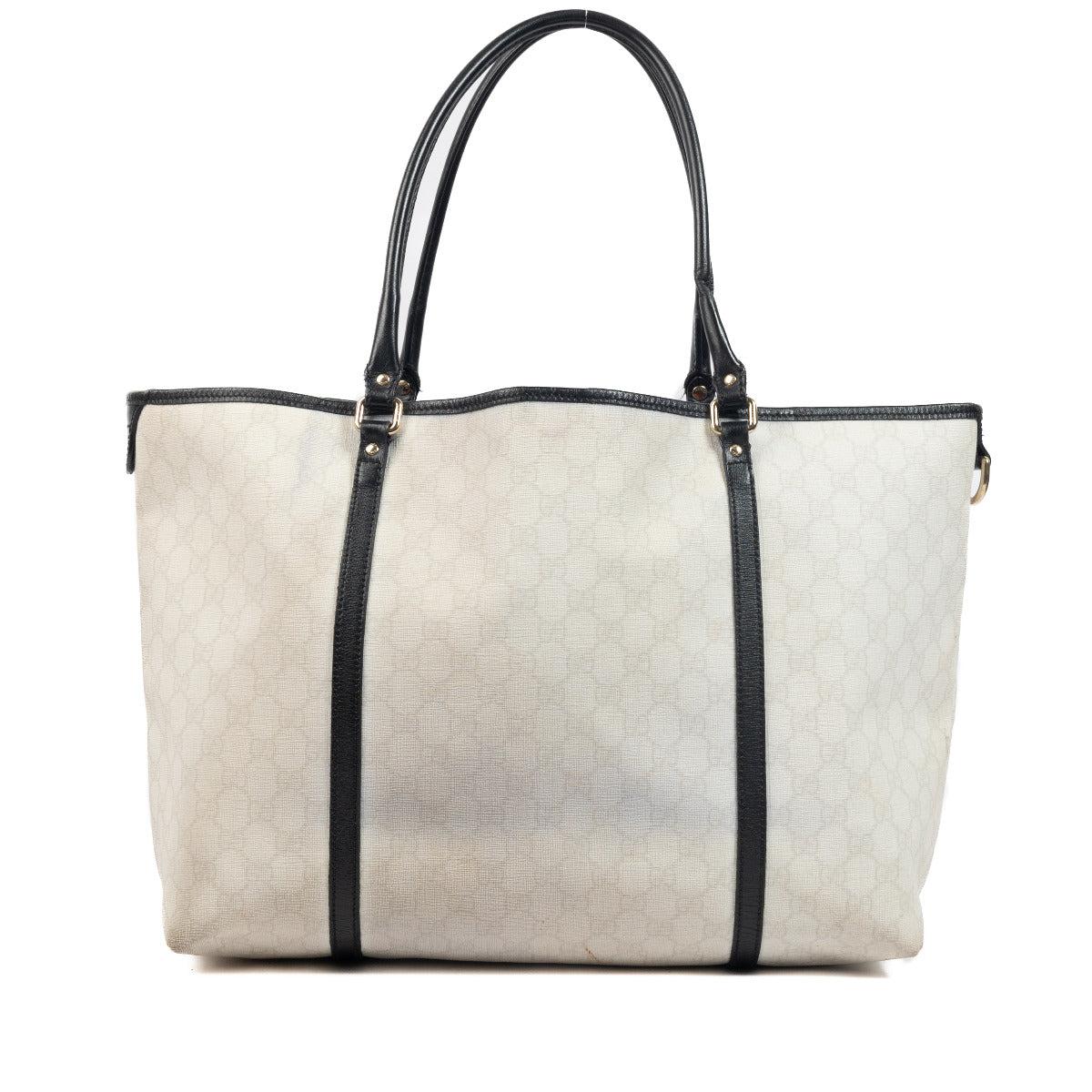 Gucci Witte GG Canvas Shopper Tas