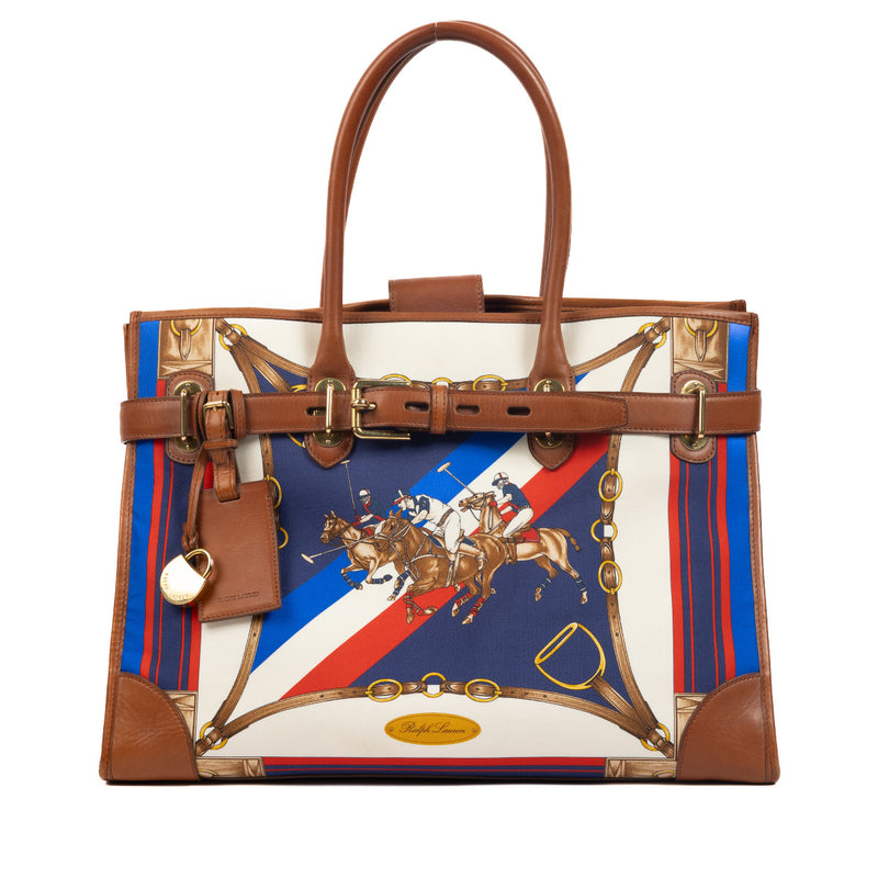 Ralph Lauren Scarf Print Shopper Bag